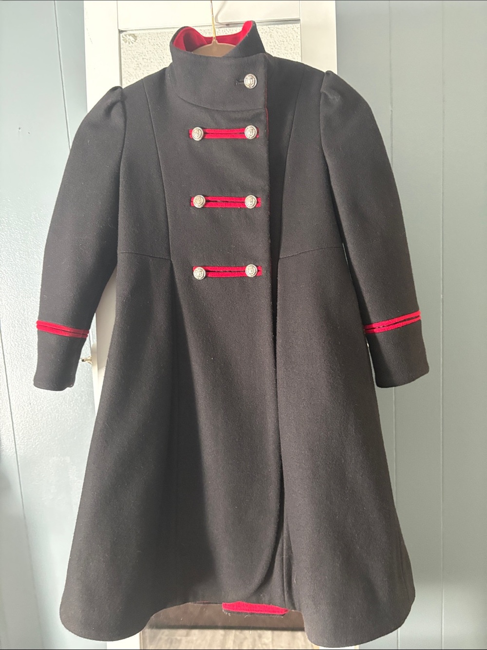 Childrens Rothschild wool peacoat